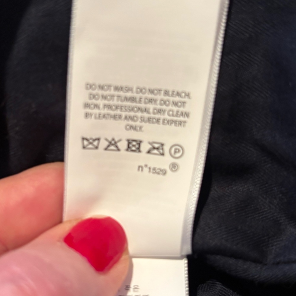 Polo Ralph Lauren Navy Blue Suede Jacket - Picture 15 of 16